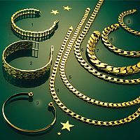 Mens 9ct Gold Torque Bangle