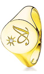 Mens 9ct Signet Ring