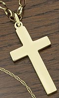 Mens 9ct. Solid &frac14;oz. Cross