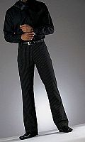 Mens Stretch Flat Front Trousers