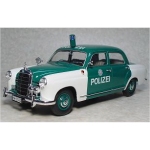 A new 1/43 scale Mercedes Benz 180 `Polizei Trier diecast replica from Minichamps. This model