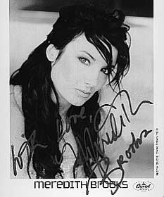 signed meredith brooks photo