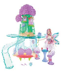 The Mermaidia; playset has two levels of play so fairies and mermaids can play together in the