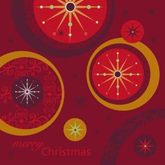 Unbranded Merry Christmas Baubles Card