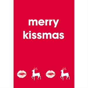 Unbranded Merry Kissmas Card