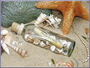 Message In A Bottle Silk Scroll