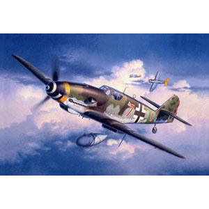 Messerschmitt Bf 109 K-4 plastic kit from German specialists Revell. The Bf 109 is one of best known