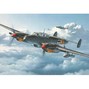 Messerschmitt BF-110 G-2 plastic kit from German specialists Revell. The Bf 110 was one of the most 