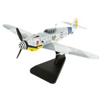 A stunning Bravo Delta wooden replica of the Messerschmitt Me 109. The Messerschmitt Me 109 is perha