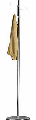 Unbranded Metal Coat and Hat Stand - Chrome Effect