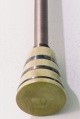 metal curtain pole with cone finial