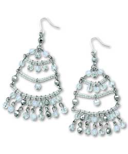 Metallic and Sparkle Ladies Chandelier Drop Earrings