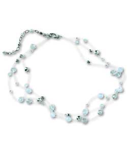 Metallic and Sparkle Ladies Illusion Necklace