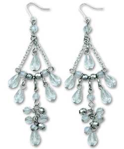 Metallic and Sparkle Ladies Triangle Drop Earrings