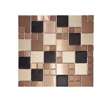 Unbranded Metallic Random Copper Mix Mosaic