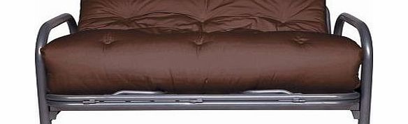 Unbranded Mexico Futon Sofa Bed with Mattress - Chocolate