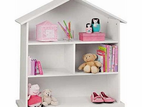 Unbranded Mia Dolls House Bookcase - White