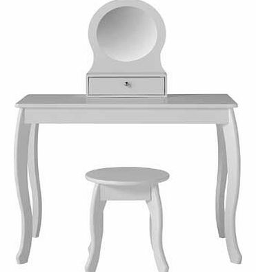 Unbranded Mia Dressing Table and Stool - White