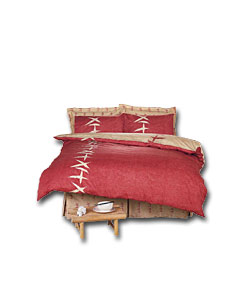 Mia King Size Valance Terracotta