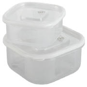 Unbranded Microwave Food Storage with vent 2 pack (960ml