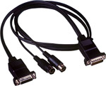 · 2.1 Meters long Standard MIDI cable for use with sound cards to provide MIDI IN and MIDI OUT func