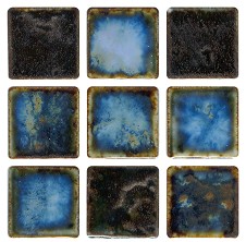 Unbranded Midnight Blue 23x23mm Mosaic