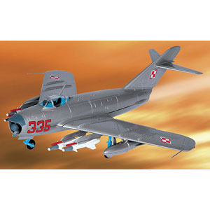 A detailed  collector quality diecast replica of the MiG-17PM Polish Air And Air Defence Forces. Eac