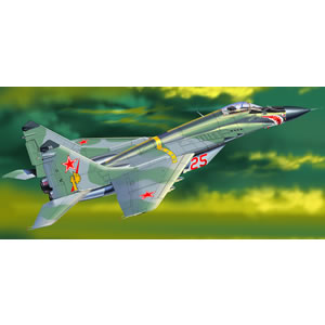 A detailed  collector quality diecast replica of the MiG-29 Fulcrum Soviet Air Force V-VS TsBP . Eac