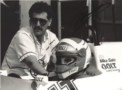 Mika Salo F3 Black & White Signed Photo