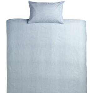 Jonelle Milano bed linen in chambray. Made from 10