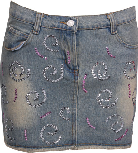 Unbranded Milena denim mini skirt