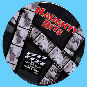 This smart film tin contains 80g of saucy milk chocolate willies, boobs and bums... Take 1!!