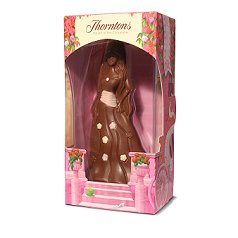 A beautiful Princess made from Thorntons milk chocolate, can be personalised with your own iced mess