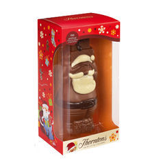 Spoil someone to our delicious Milk Chocolate Santa model decorated with white and dark chocolate.