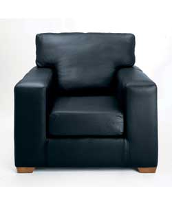 Millie Leather Chair Black