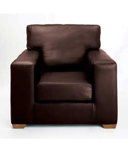 Millie Leather Chair Chocolate