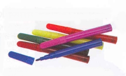 Mini size felt-tip pens in primary & popular c
