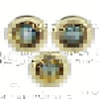 Mini Fixed Halogen Downlights Low Voltage 3 Pack Brass Finish