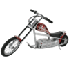 With its authentic chopper drag-style handlebars and traditional style chopper kickstand, the Mini M