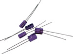 Miniature 7mm Radial Electrolytic Capacitors (