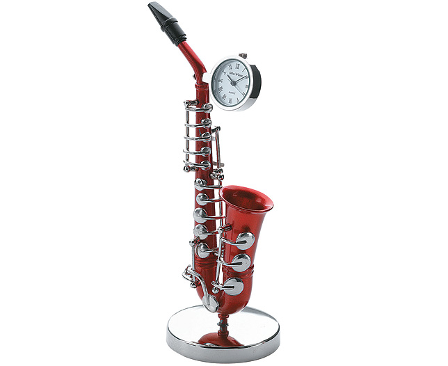 Miniature Musical Instrument Clocks. Perfectly tuned gifts for music lovers, these clocks are beauti