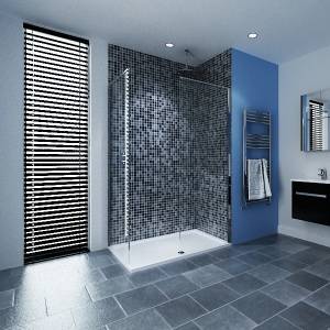 Unbranded Minimalist Walk-in Shower Enclosure 1600mm x 800mm