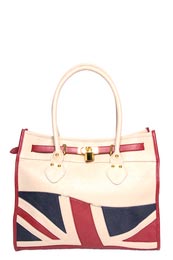 Unbranded Minnie Retro Vintage Union Jack Large Grab Bag