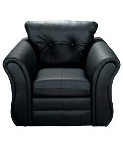 Minozzo Leather Chair - Black
