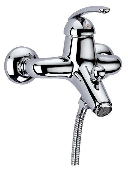 Unbranded Minsk Single Lever Bath Shower Mixer Wall Mounted