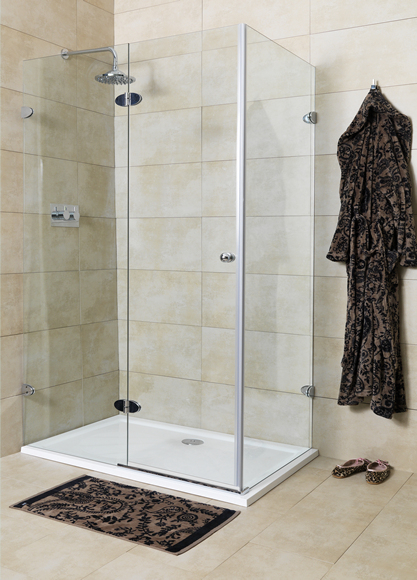 Unbranded Mirabella Frameless Rectangular Shower Enclosure