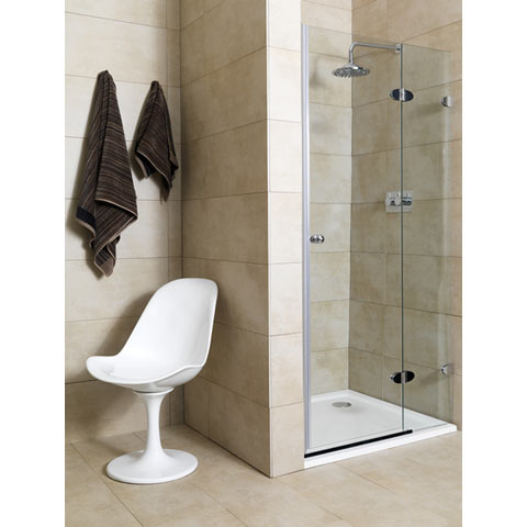 Unbranded Mirabella Frameless Shower Door 80A Right (Adj.