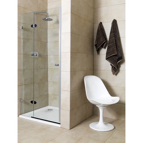 Unbranded Mirabella Frameless Shower Door 90B Left (Adj.