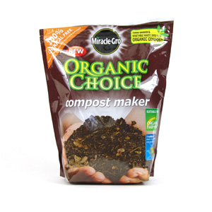 Quickly turn your garden and vegetable waste into rich organic compost with Miracle-Gro Organic Choi