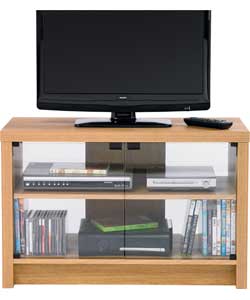 Unbranded Misaki Oak Effect TV Unit Clear
